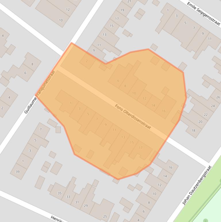 Kaart van postcodegebied 6136HZ.