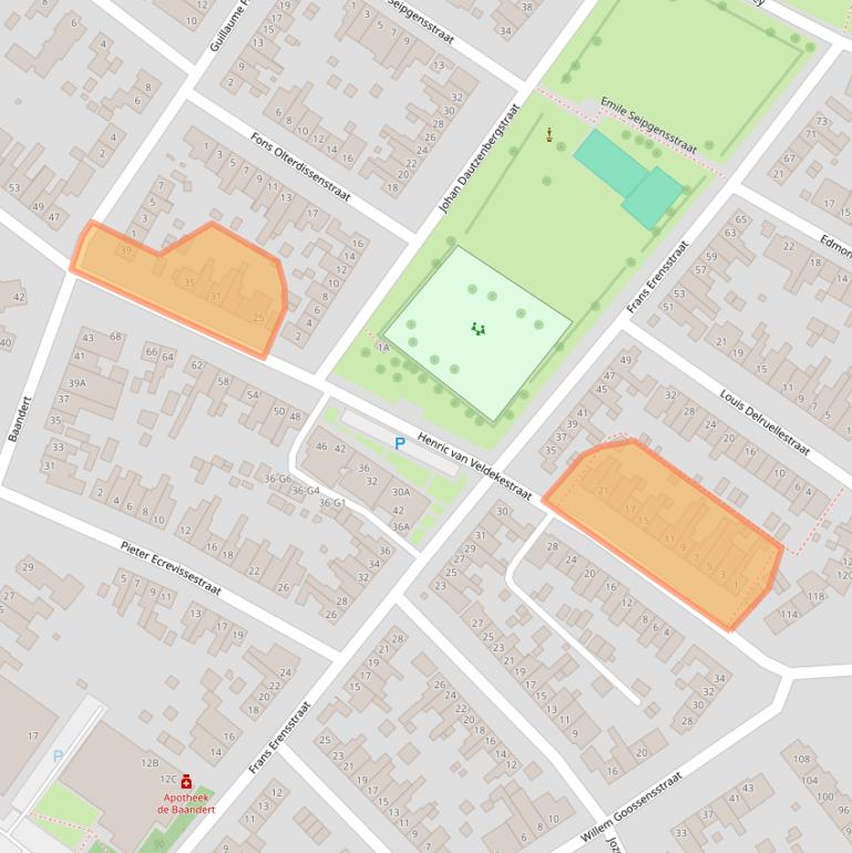 Kaart van postcodegebied 6136JA.