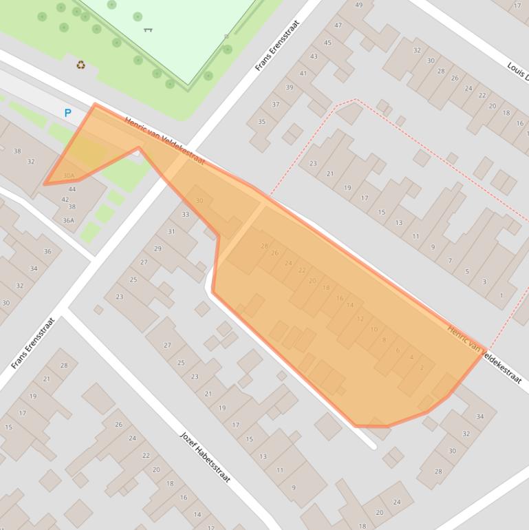 Kaart van postcodegebied 6136JB.