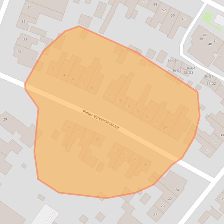 Kaart van postcodegebied 6136JD.