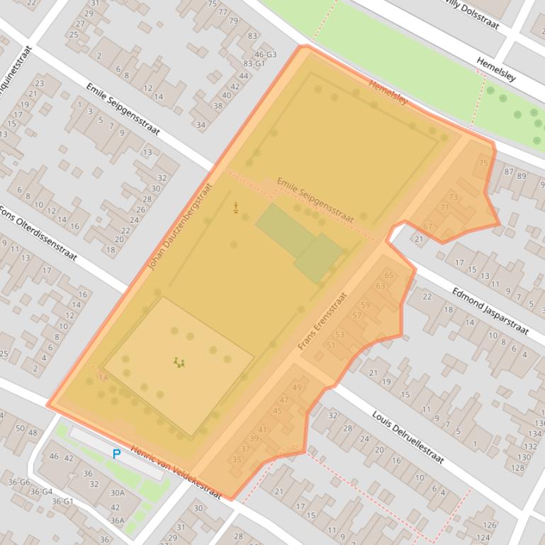 Kaart van postcodegebied 6136JG.