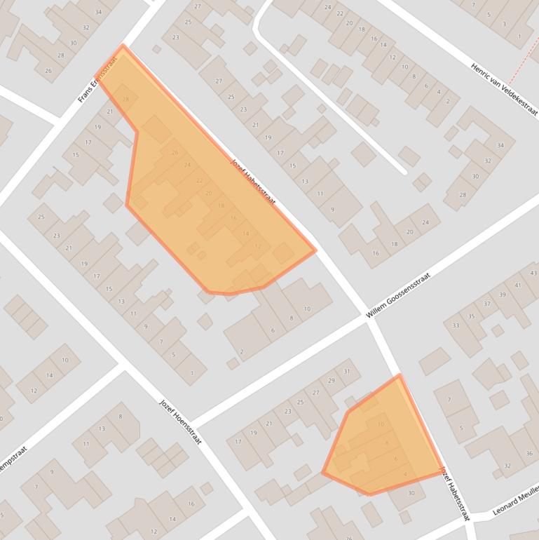 Kaart van postcodegebied 6136JX.