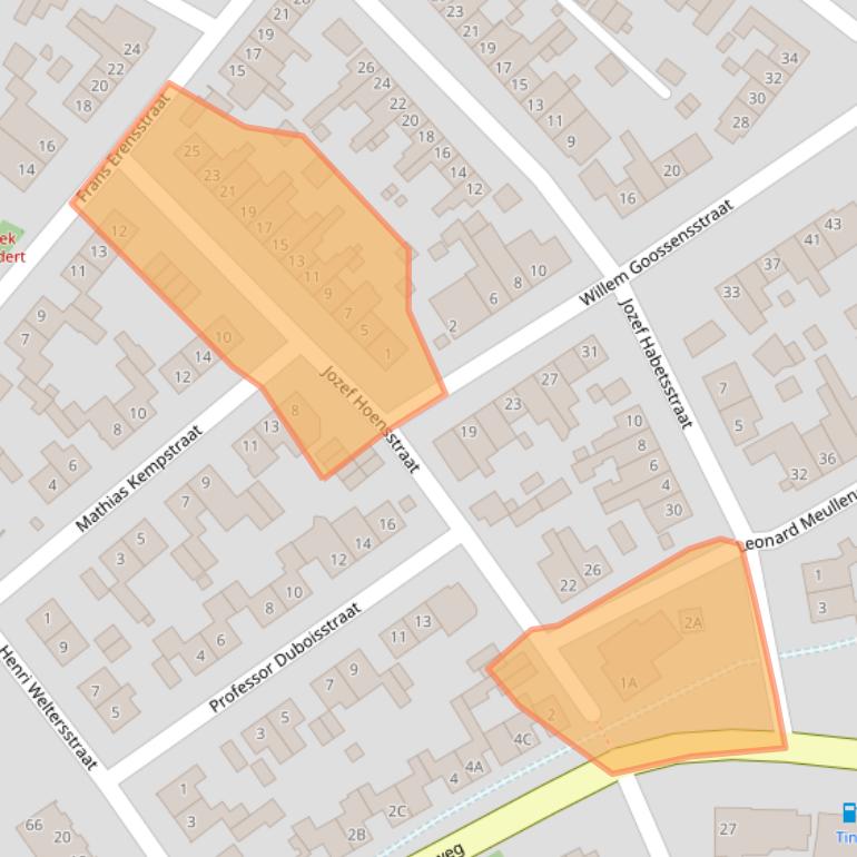 Kaart van postcodegebied 6136JZ.