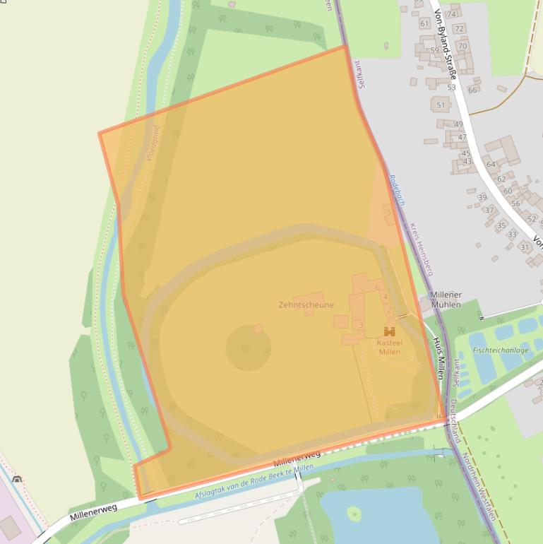 Kaart van postcodegebied 6136KJ.