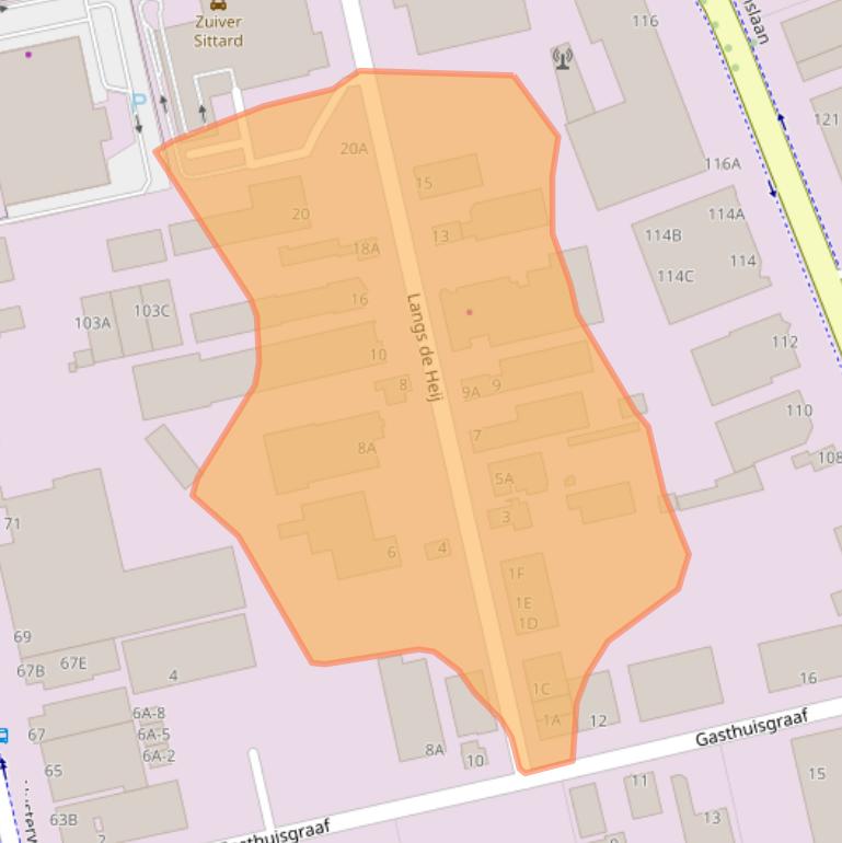 Kaart van postcodegebied 6136KR.