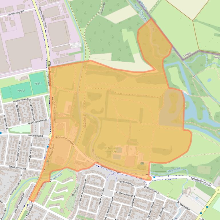Kaart van postcodegebied 6136KX.