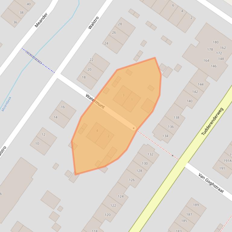 Kaart van postcodegebied 6136SH.