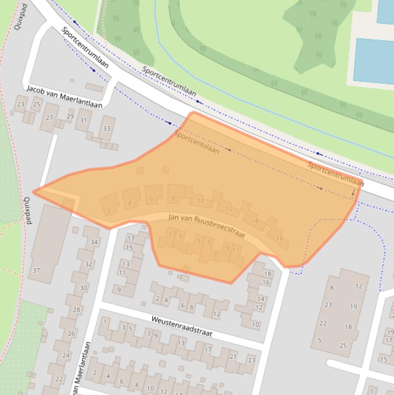 Kaart van postcodegebied 6136TB.