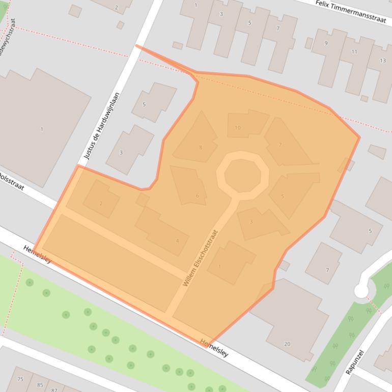 Kaart van postcodegebied 6136TH.