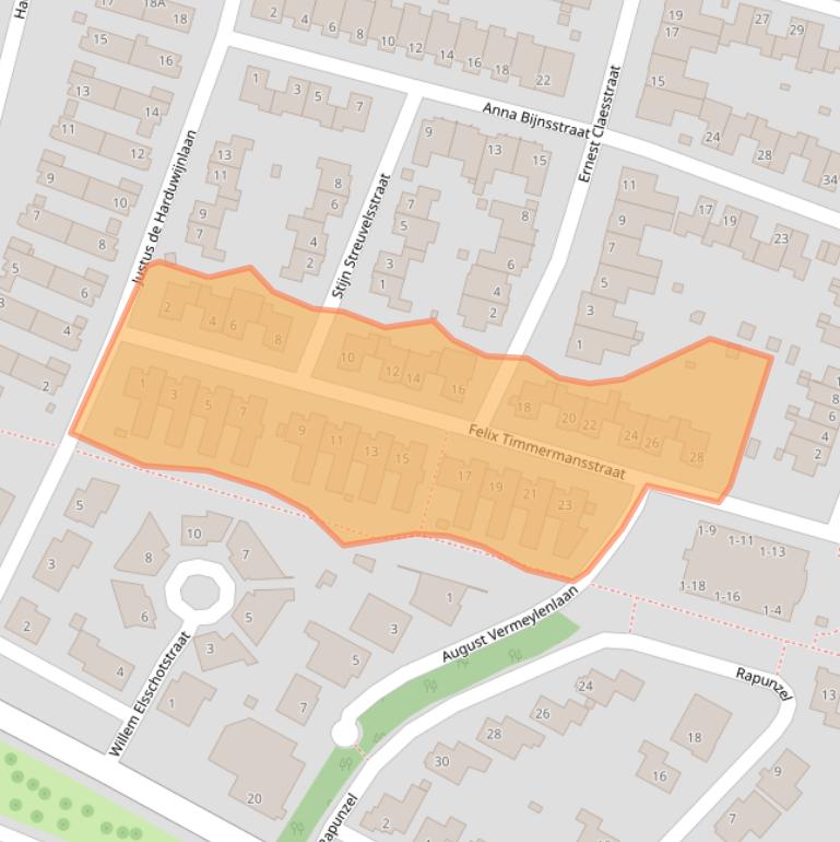 Kaart van postcodegebied 6136TL.