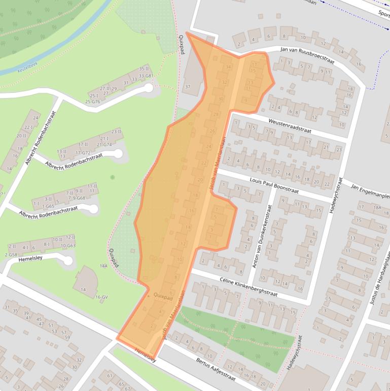 Kaart van postcodegebied 6136TM.