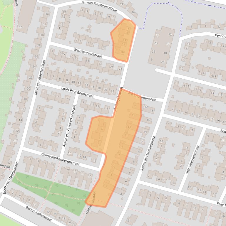 Kaart van postcodegebied 6136TP.