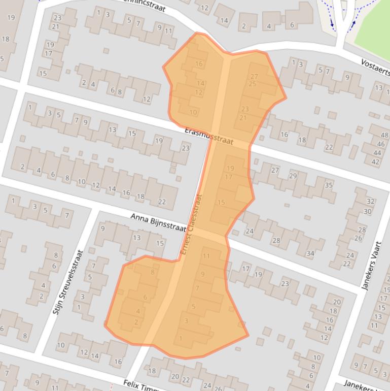 Kaart van postcodegebied 6136TT.