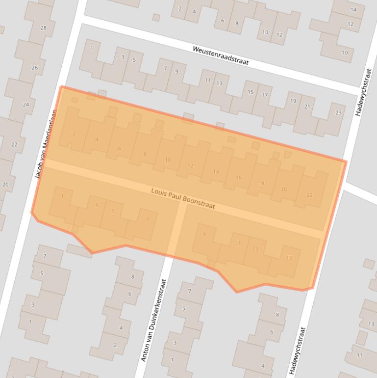 Kaart van postcodegebied 6136TW.