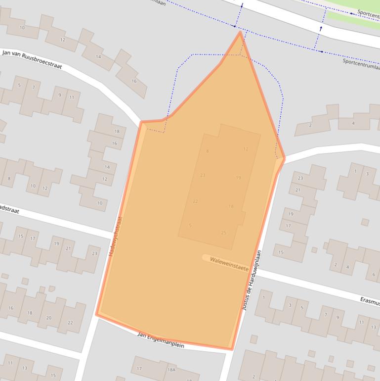 Kaart van postcodegebied 6136TX.