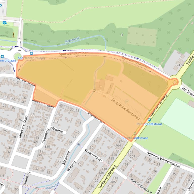 Kaart van postcodegebied 6136VG.