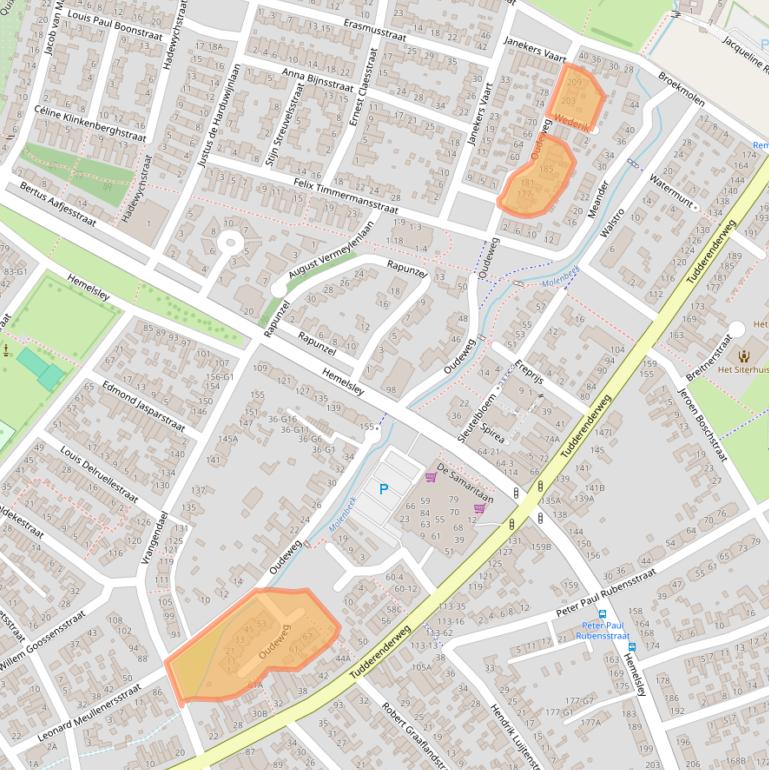 Kaart van postcodegebied 6136VX.