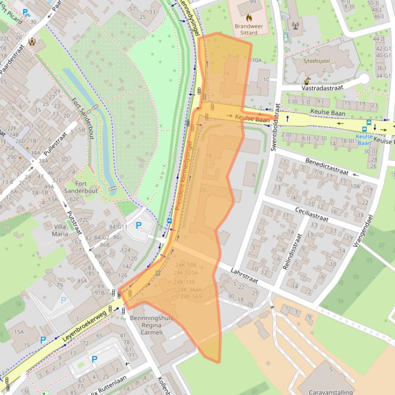 Kaart van postcodegebied 6137AC.