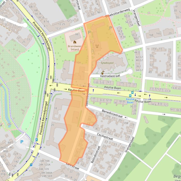 Kaart van postcodegebied 6137AE.