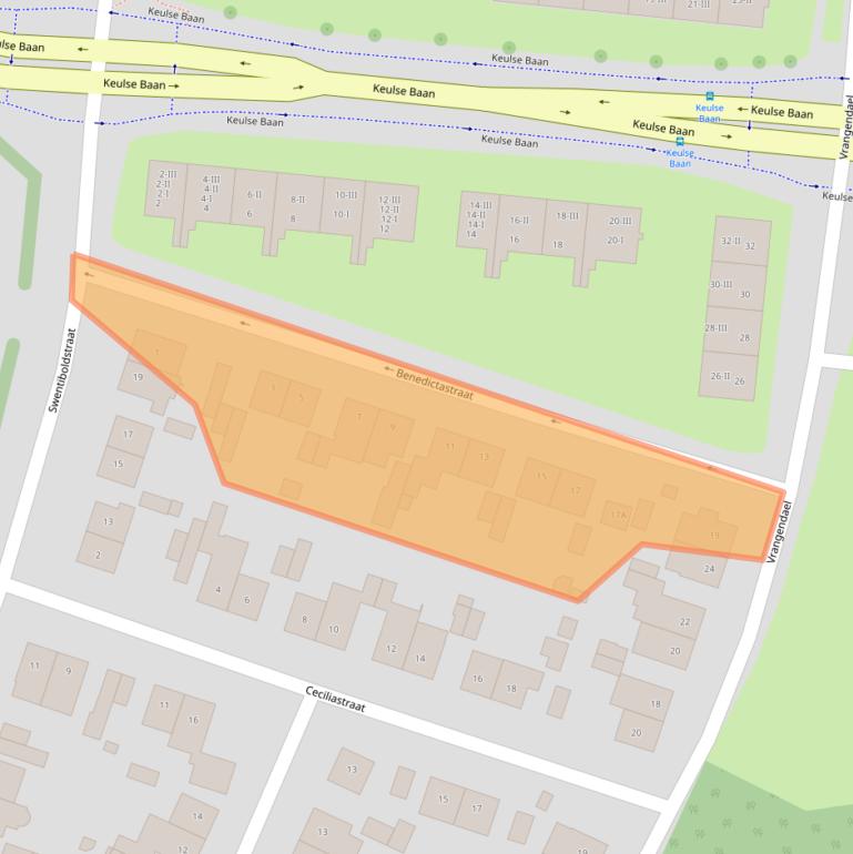 Kaart van postcodegebied 6137AJ.