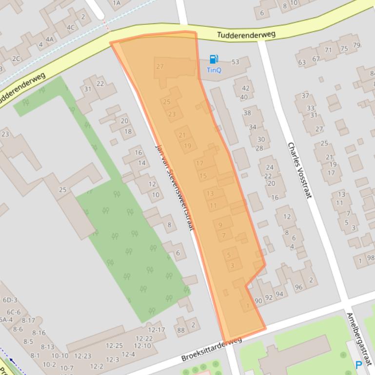 Kaart van postcodegebied 6137AR.