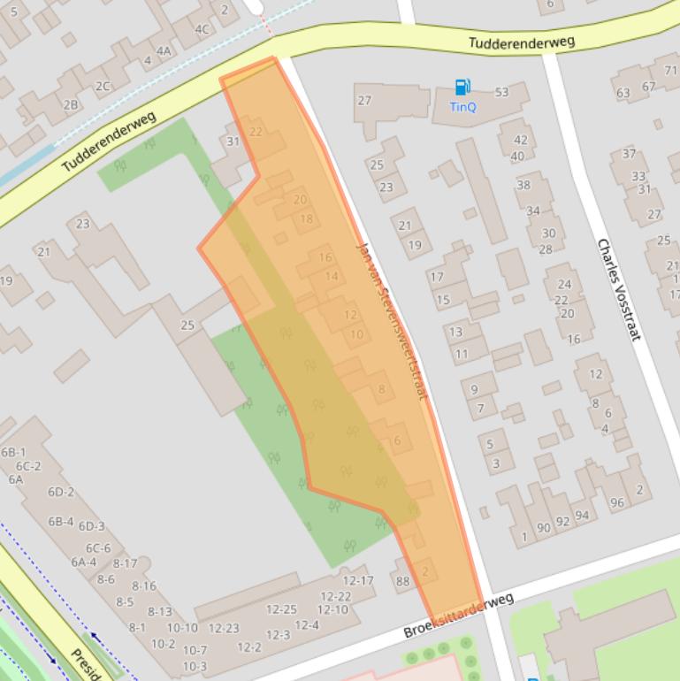 Kaart van postcodegebied 6137AS.