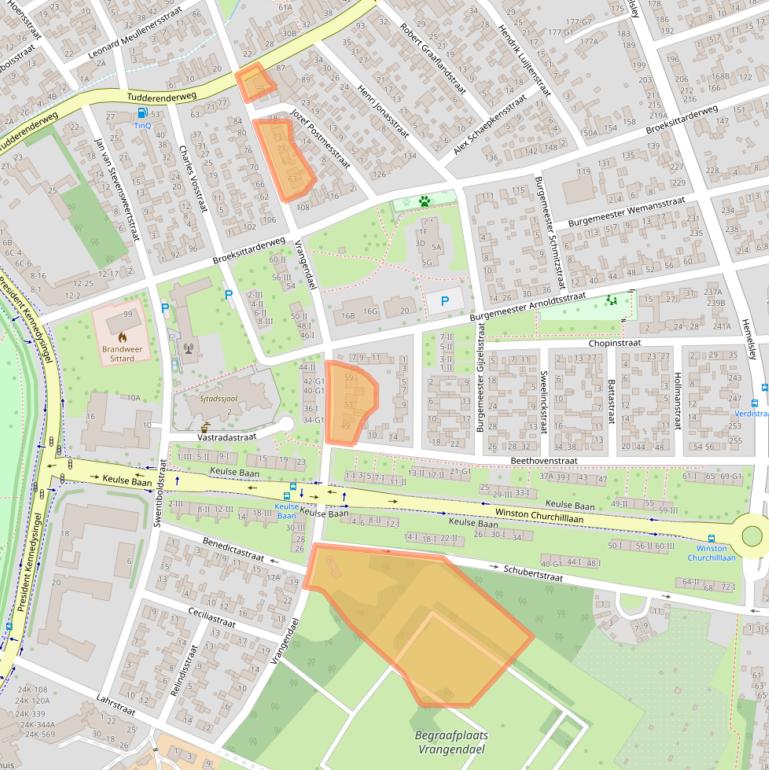 Kaart van postcodegebied 6137BA.
