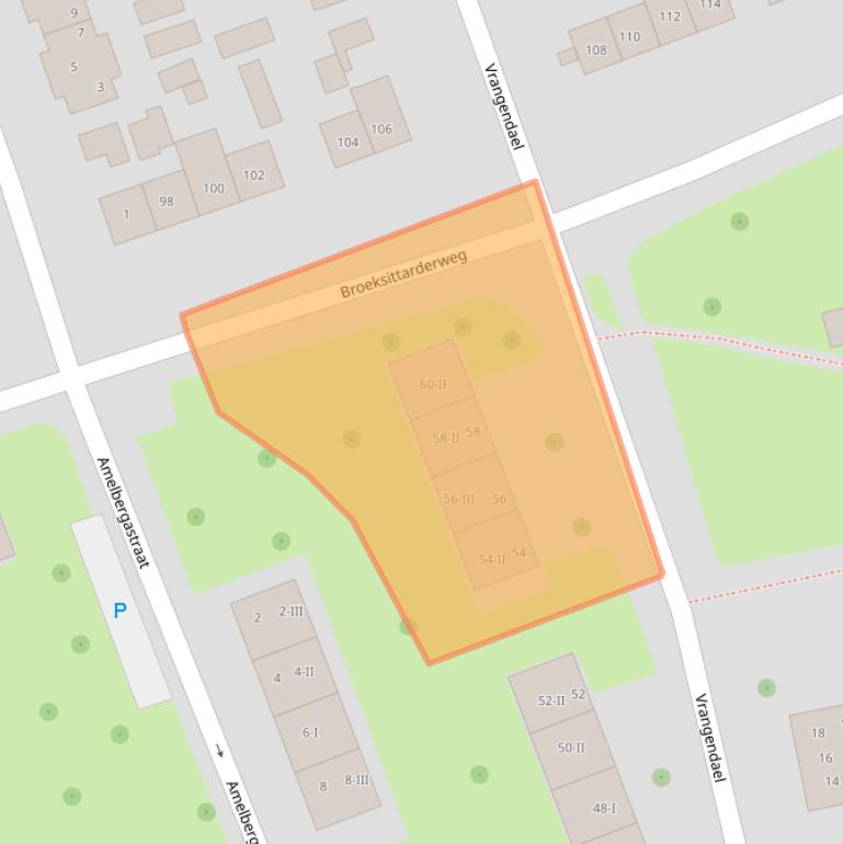 Kaart van postcodegebied 6137BE.