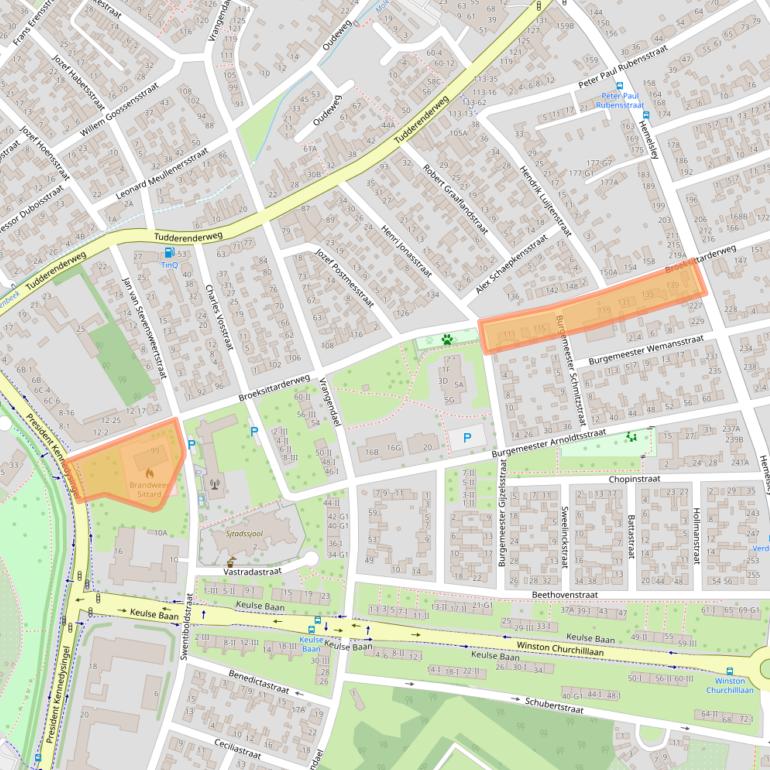 Kaart van postcodegebied 6137BH.