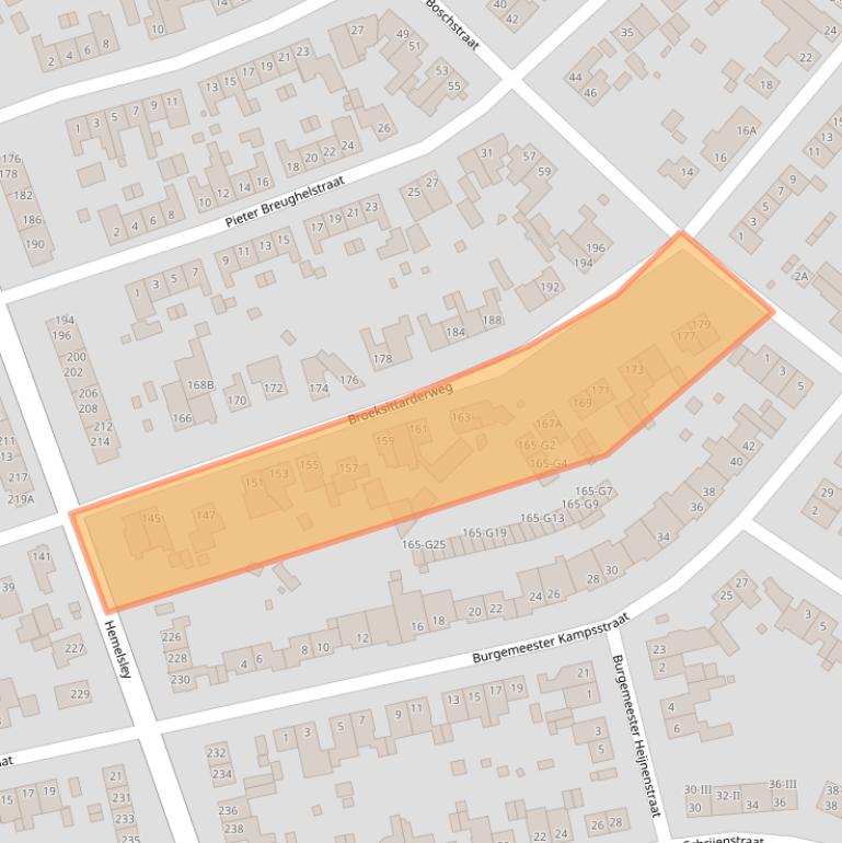 Kaart van postcodegebied 6137BJ.
