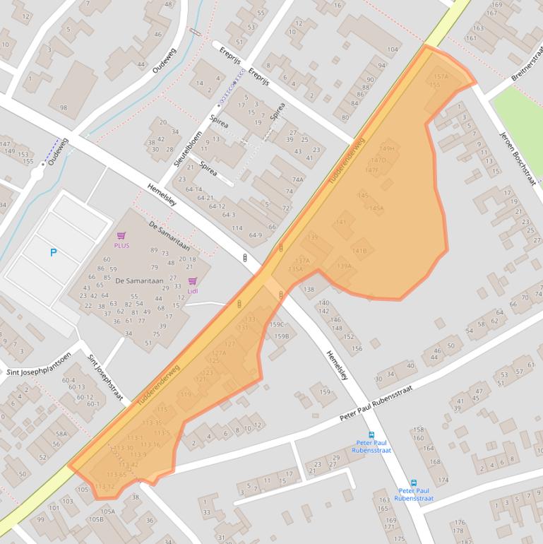 Kaart van postcodegebied 6137CC.