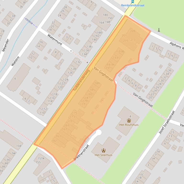 Kaart van postcodegebied 6137CD.