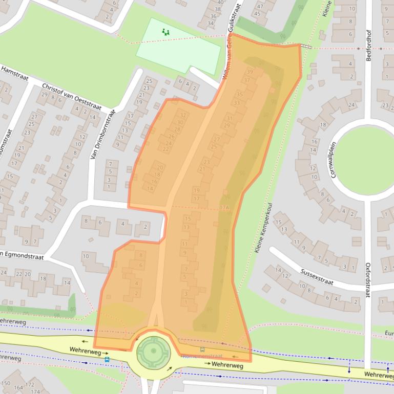 Kaart van postcodegebied 6137HA.