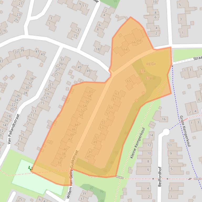 Kaart van postcodegebied 6137HB.