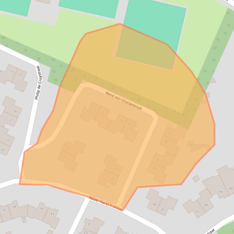 Kaart van postcodegebied 6137HL.