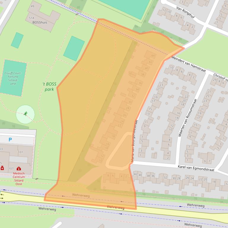 Kaart van postcodegebied 6137HP.