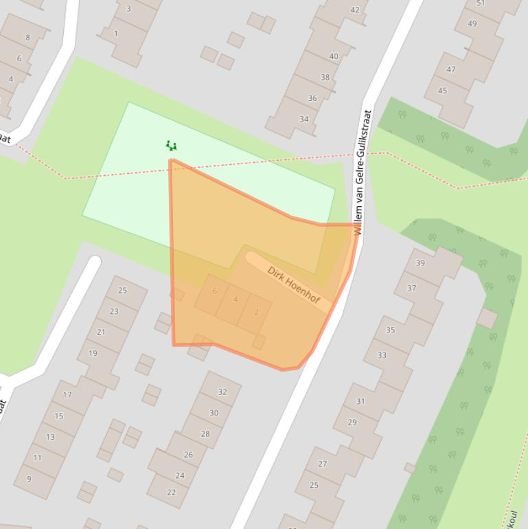 Kaart van postcodegebied 6137HS.