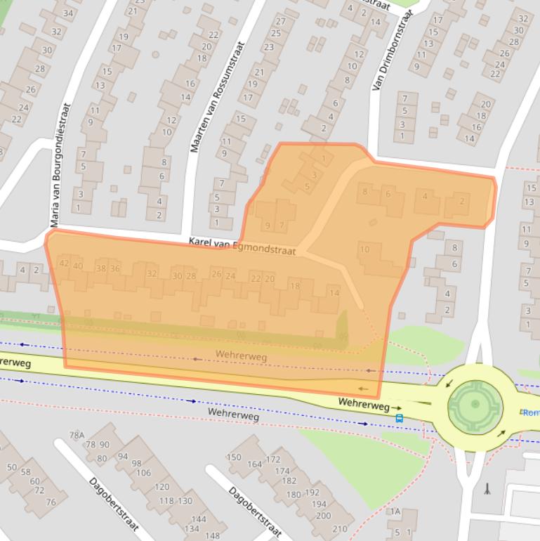Kaart van postcodegebied 6137HT.