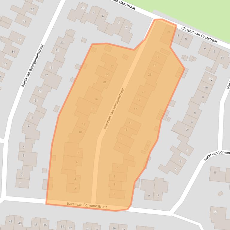 Kaart van postcodegebied 6137HW.