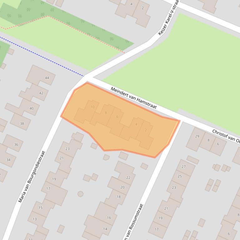 Kaart van postcodegebied 6137HX.