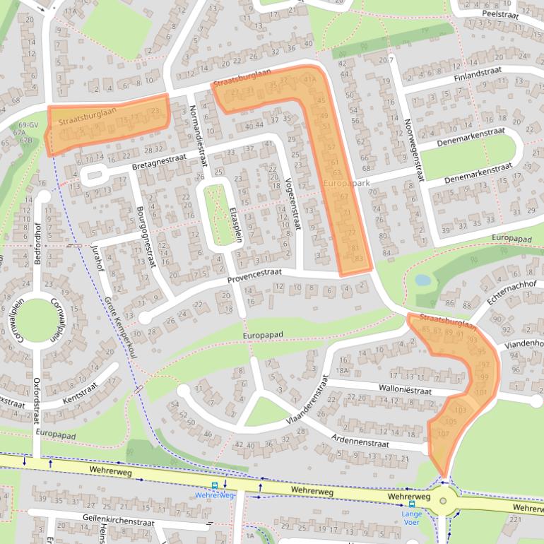 Kaart van postcodegebied 6137JA.