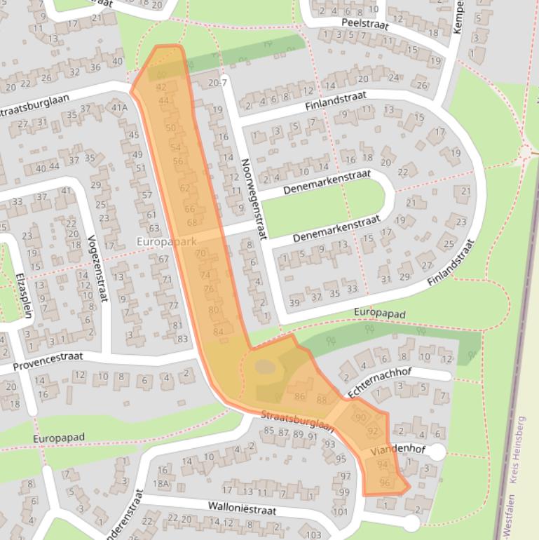 Kaart van postcodegebied 6137JB.