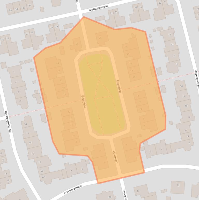 Kaart van postcodegebied 6137JL.