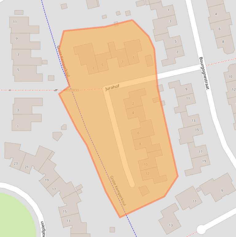 Kaart van postcodegebied 6137JM.