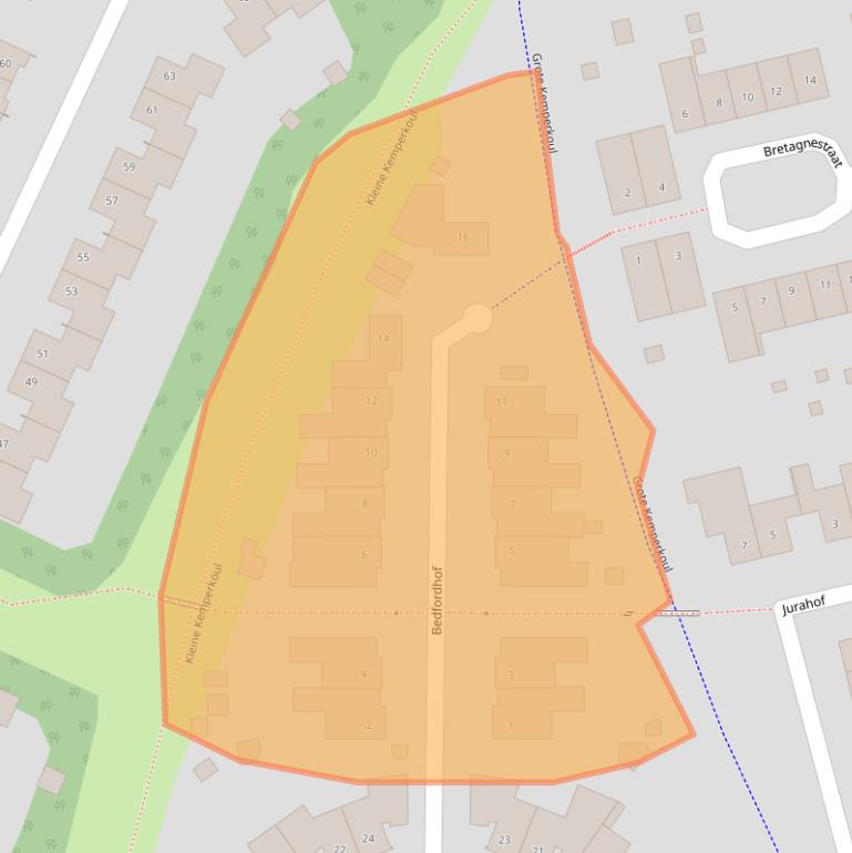 Kaart van postcodegebied 6137JX.