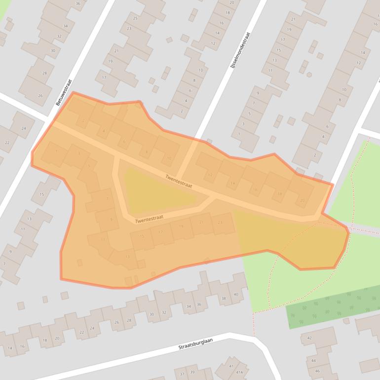 Kaart van postcodegebied 6137KC.