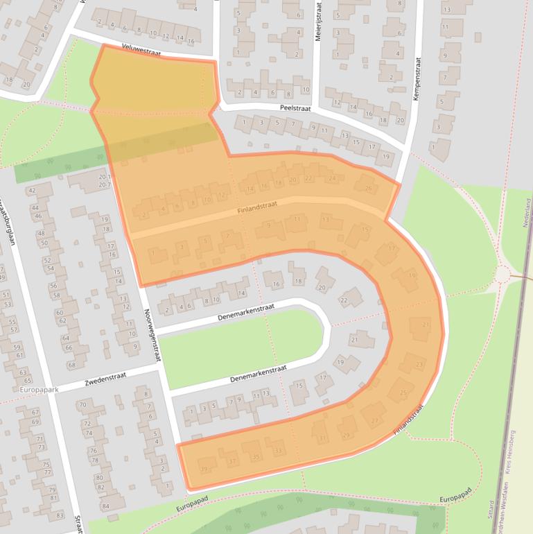 Kaart van postcodegebied 6137KV.