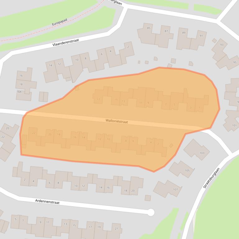 Kaart van postcodegebied 6137LP.