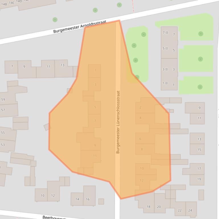 Kaart van postcodegebied 6137PJ.
