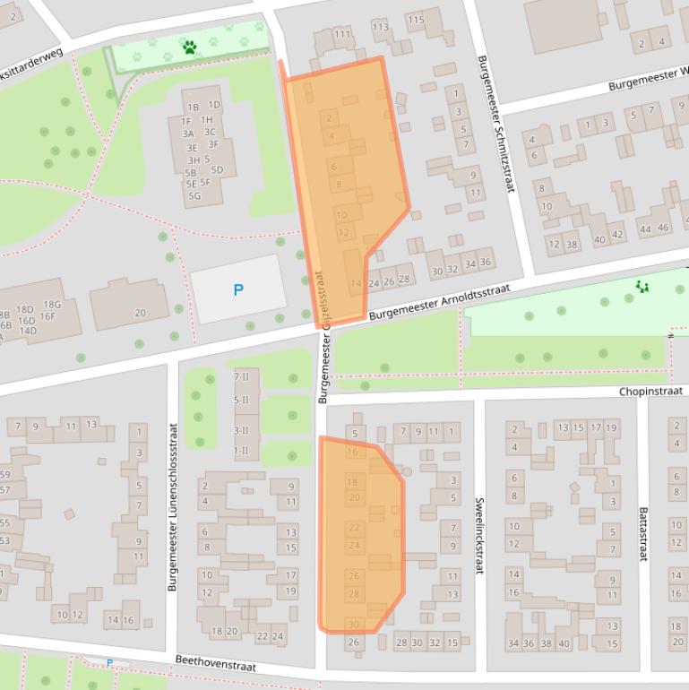 Kaart van postcodegebied 6137PL.